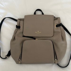Kate spade gray backpack